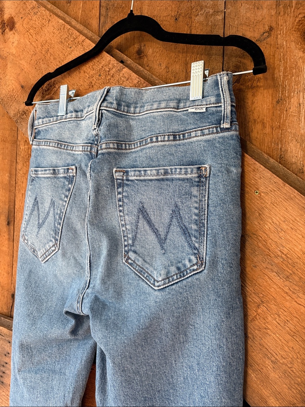 MOTHER The Mid Rise Dazzler Ankle Jeans Tropic Like Its Hot Light Blue 29 - Picture 7 of 12